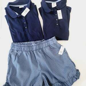New Gap Kids bundle polos and shorts XL